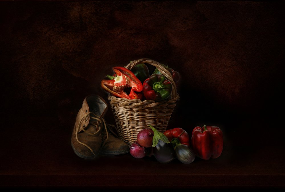 Rustieke tuinoogst door Juan Antonio Palacios