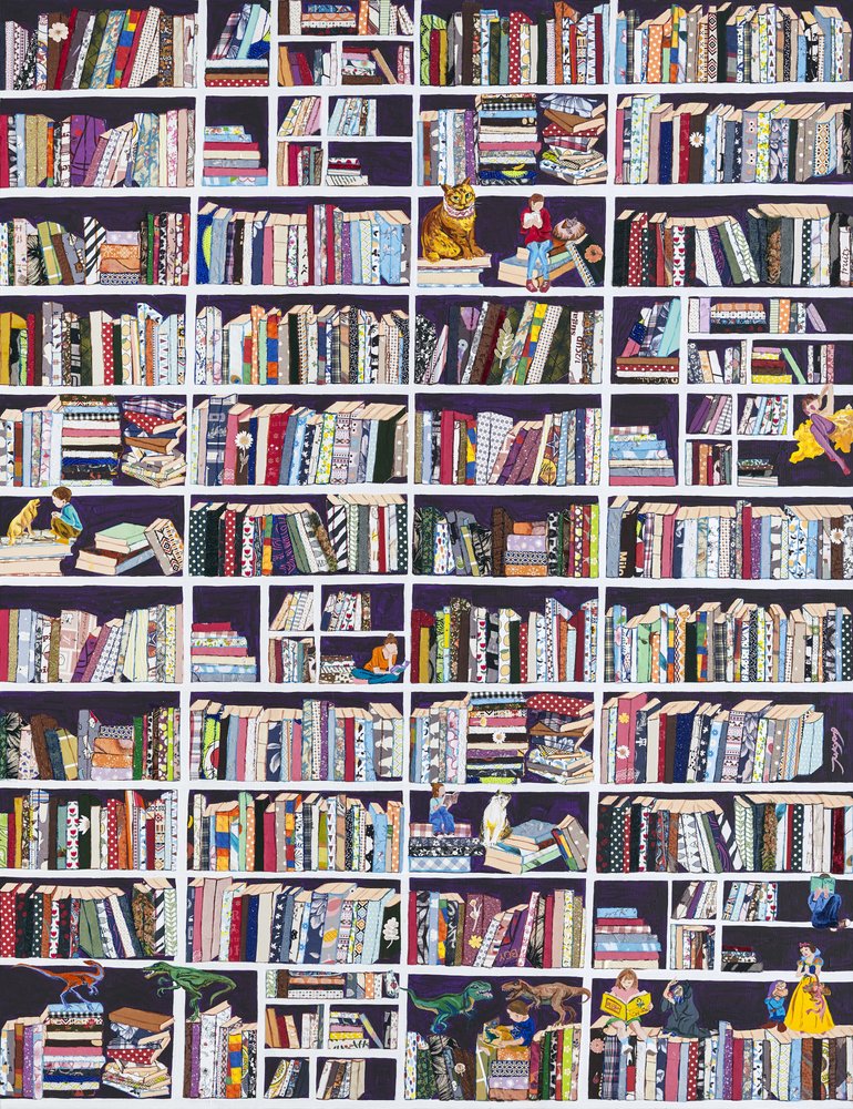 Boekenkasten vol verwondering door Jukyong Park