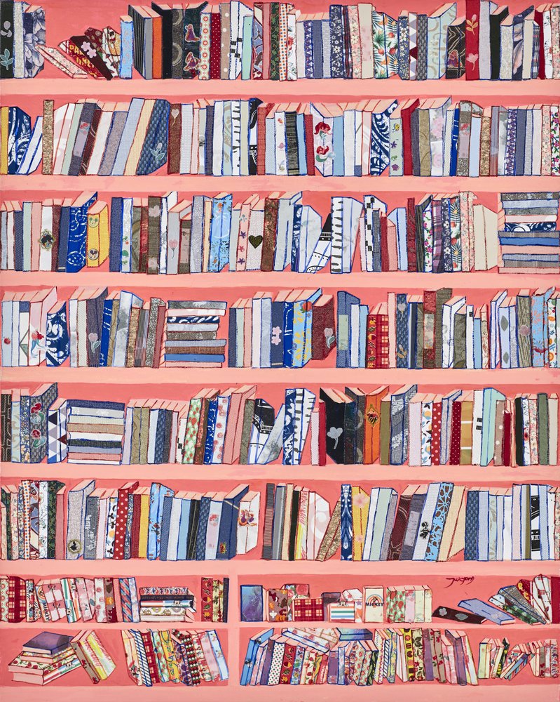Kleurrijke boekencollectie door Jukyong Park
