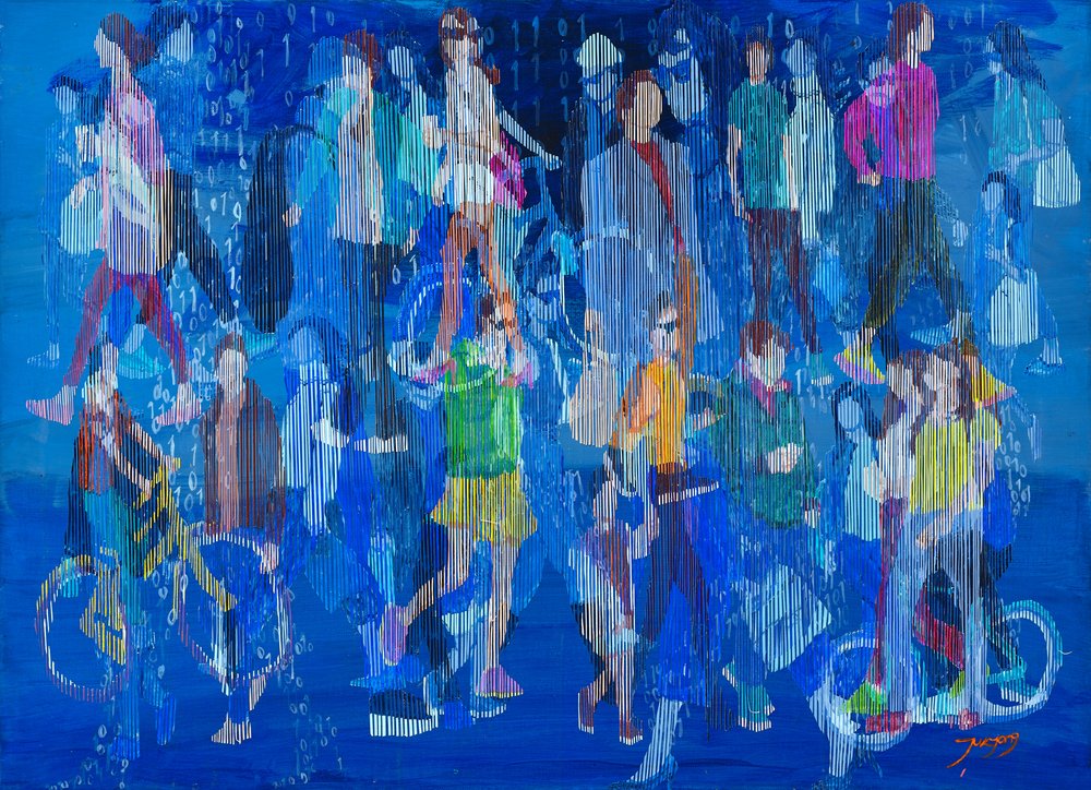 Digitale stadsstroom door Jukyong Park