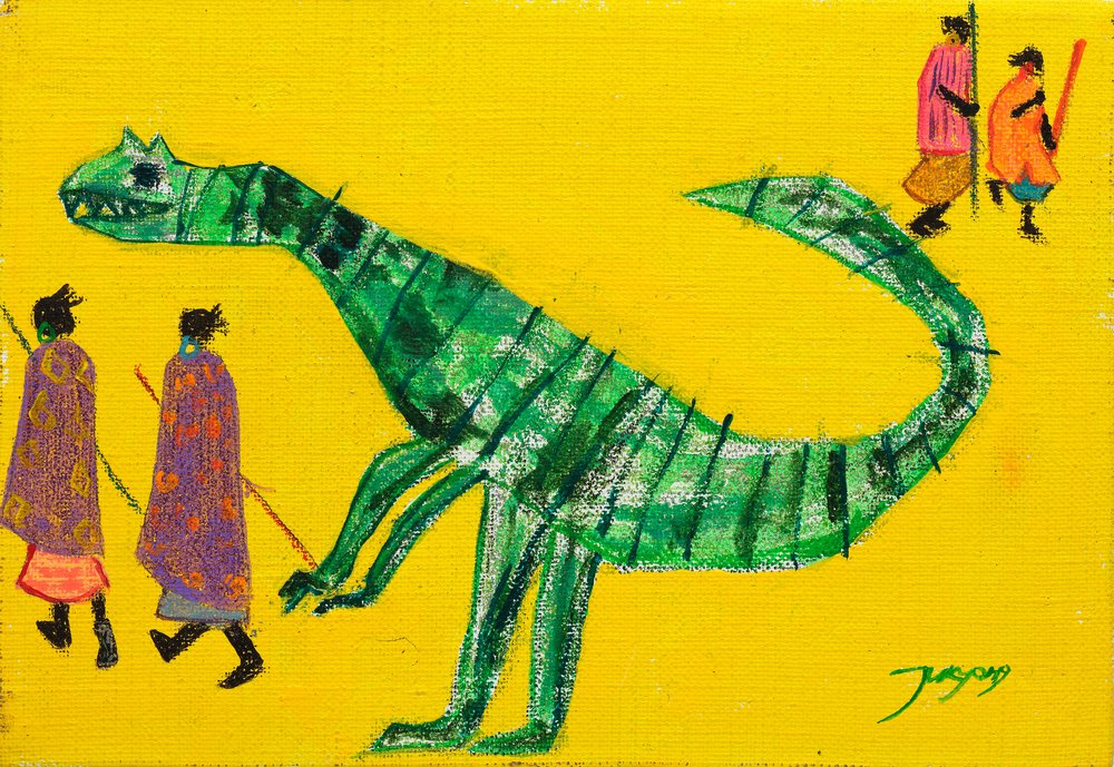 Reis door de wereld van de primitieve dinosaurussen door Jukyong Park