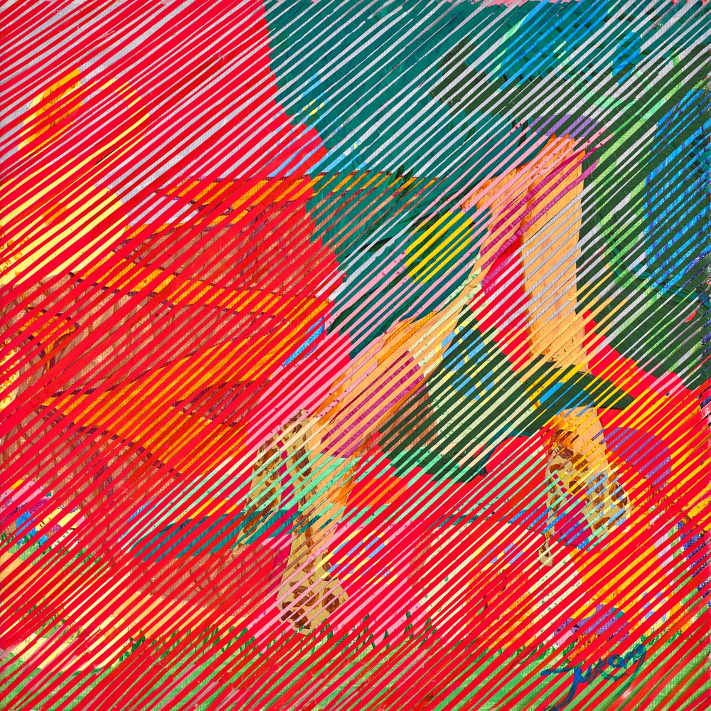 Levendige abstracte beweging door Jukyong Park