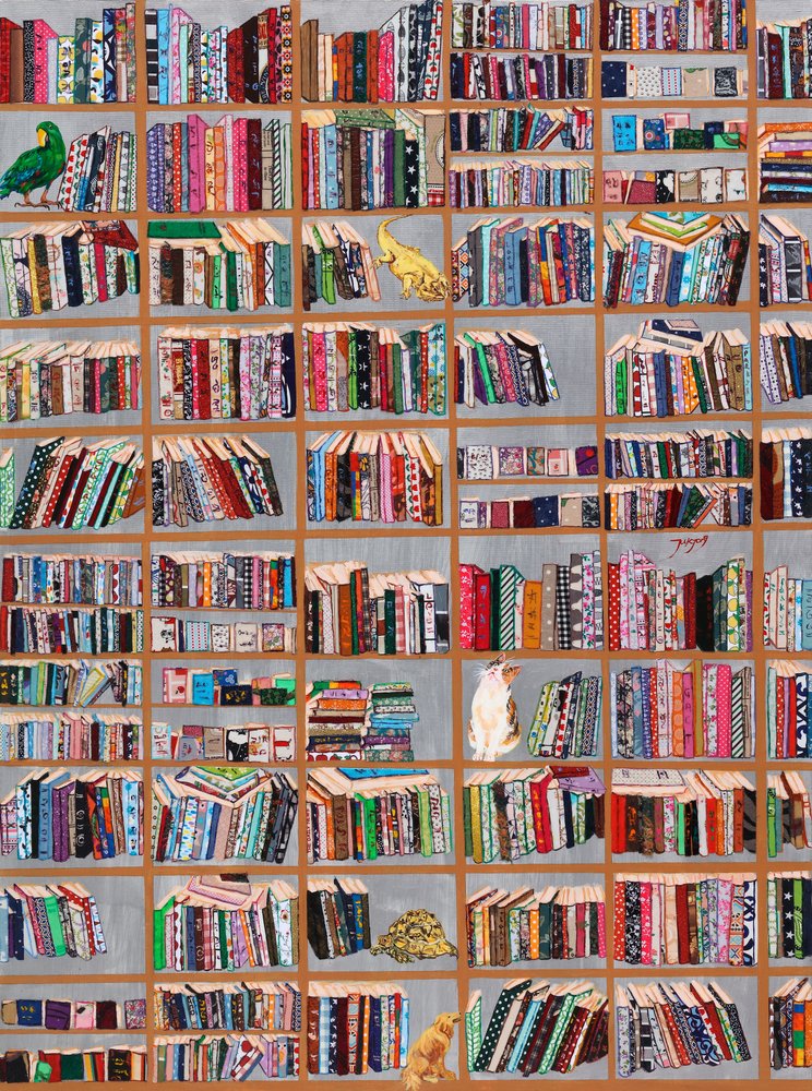 De speelse bibliotheekvrienden door Jukyong Park