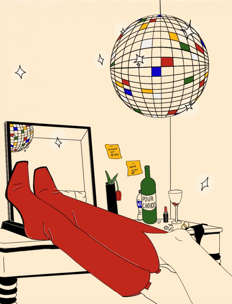 Chique disco-avond door Juliana Kokolari