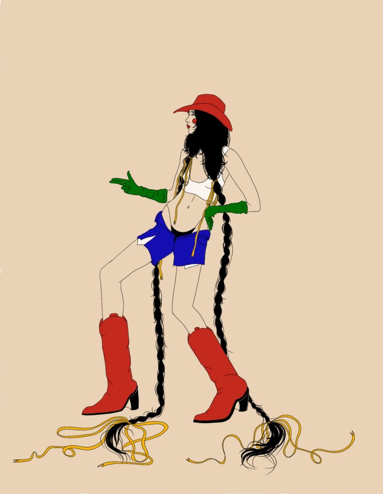 Moderne cowgirl-stijl door Juliana Kokolari
