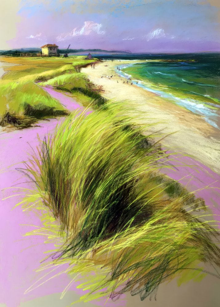 Levendige strandduinen door Justyna Jaszke