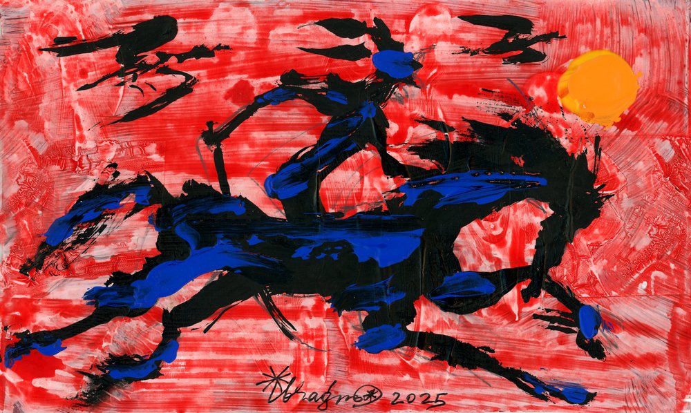 Abstracte ruiter door Kanat Ibragimov