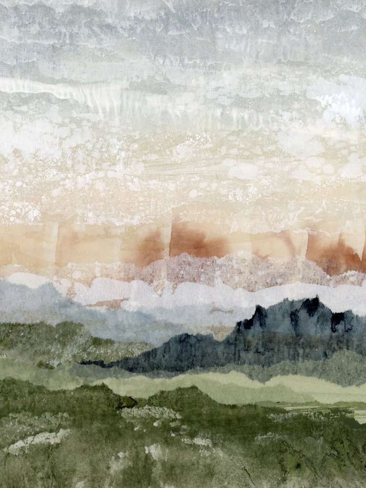 Gelaagd berglandschap door Lara Eckerman