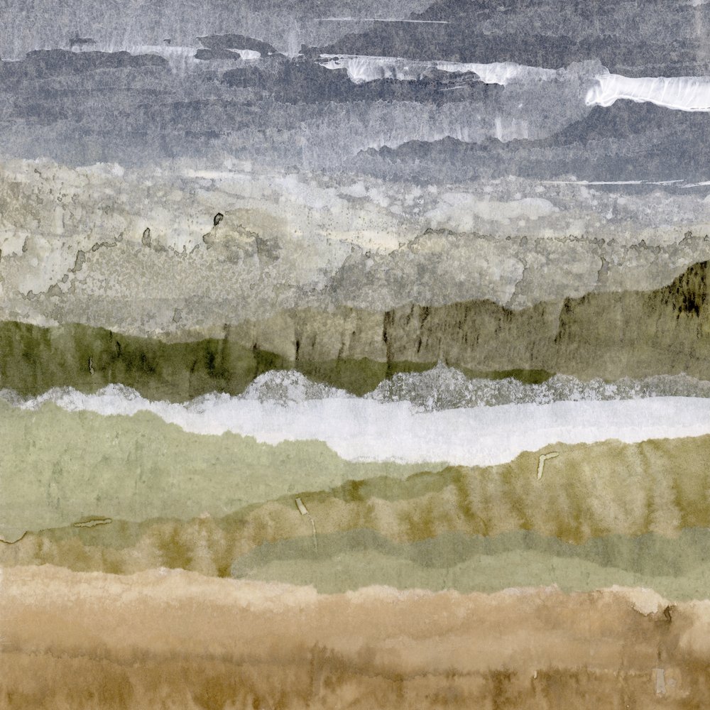Ingetogen abstract landschap door Lara Eckerman