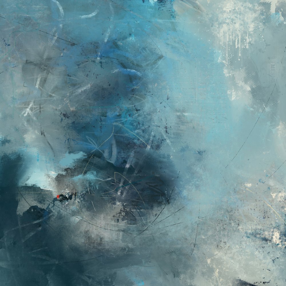 Abstract Ocean Blues door Laura H Gibson