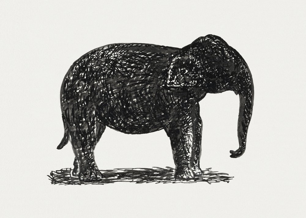 Elephant (ca. 1891–1941) door Leo Gestel