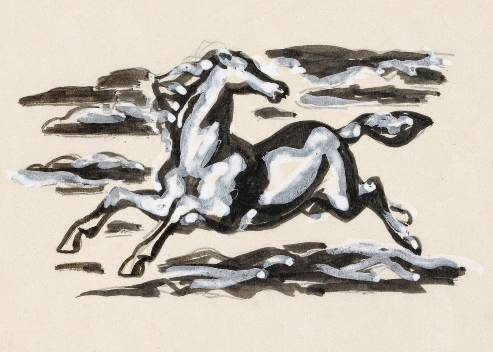 Galopperend Paard door Leo Gestel