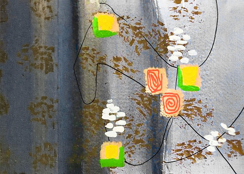 Abstracte geometrische wervelingen door Lori Ann Folz