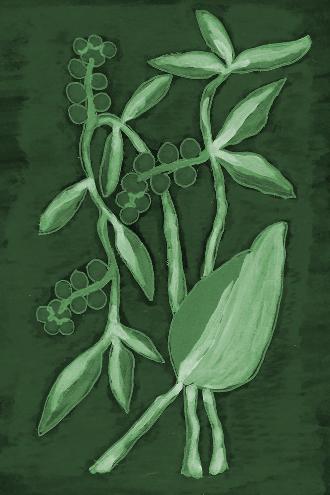 Botanische tinten groen door Lori Ann Folz