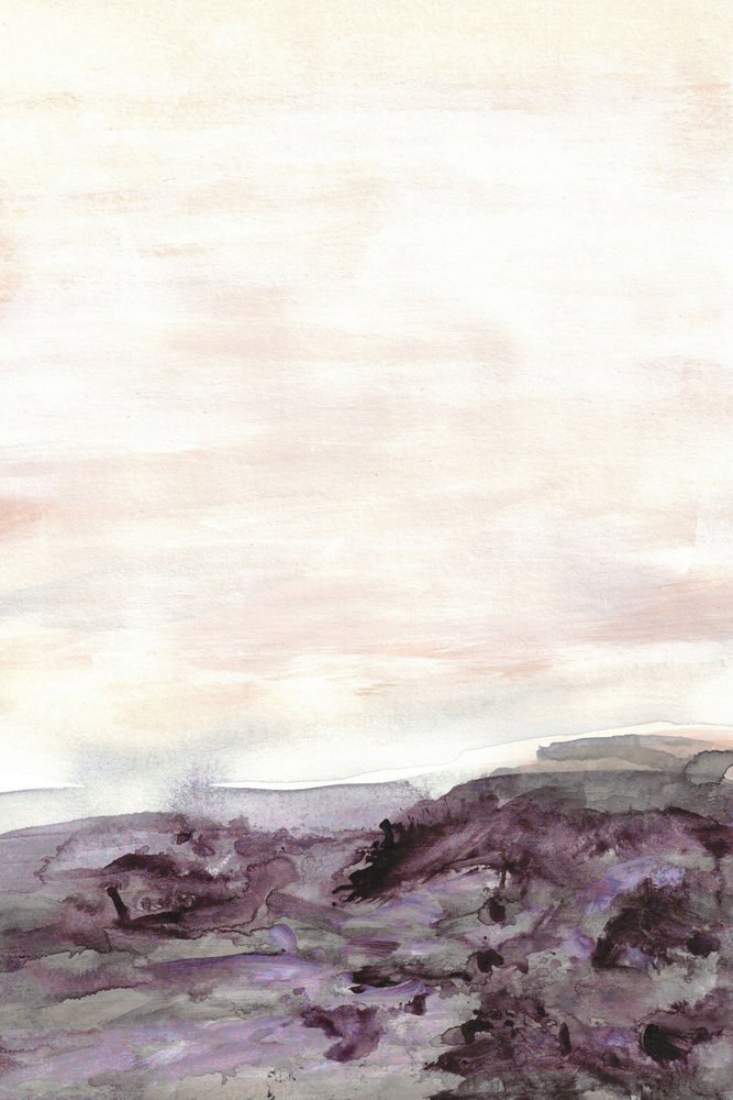 Mistig paars landschap door Lori Ann Folz