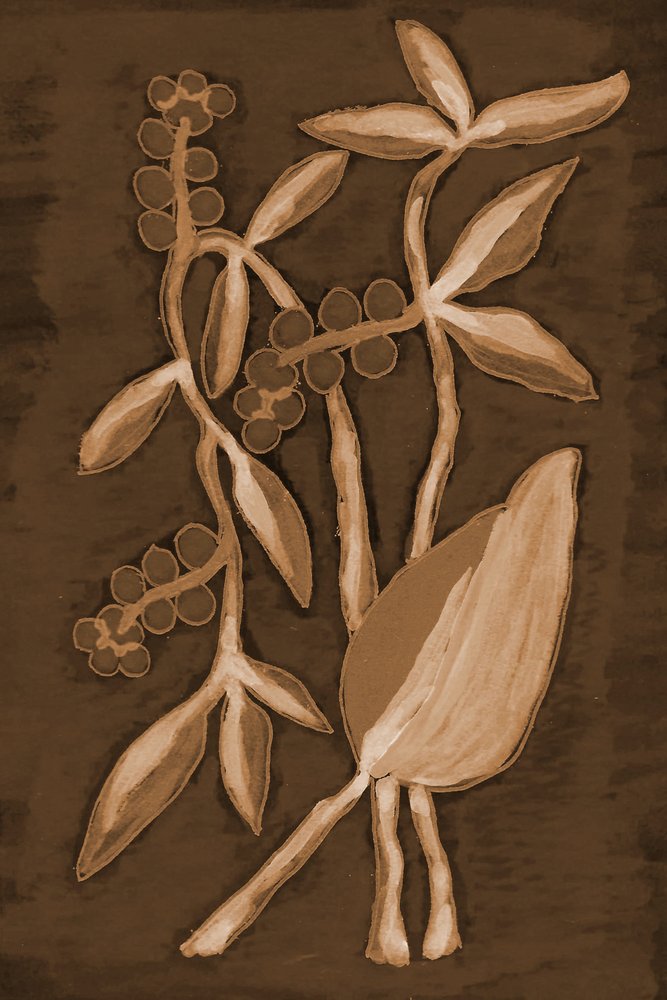 Biologische Sepia Botanicals door Lori Ann Folz