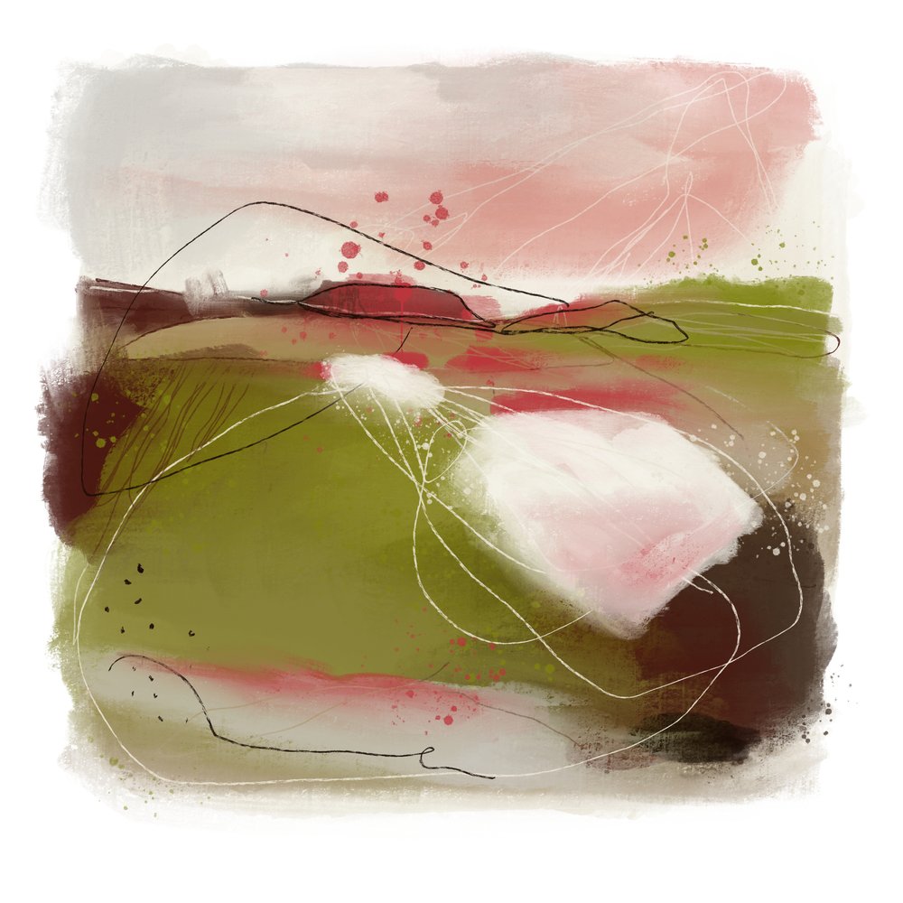 Ingetogen abstract landschap door MANSI SAXENA