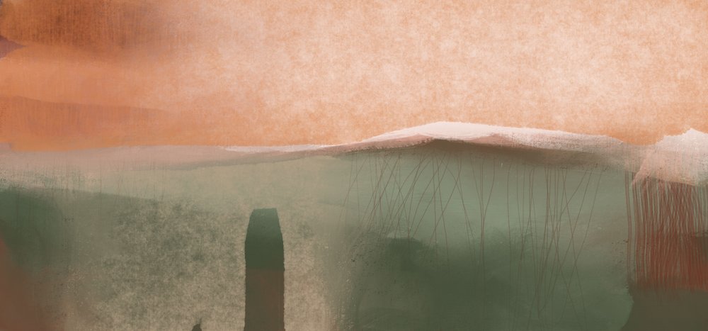 Rustig abstract landschap door MANSI SAXENA