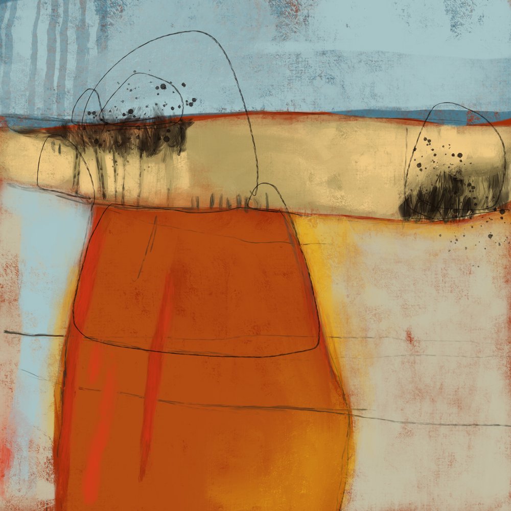 Rustig abstract landschap door MANSI SAXENA