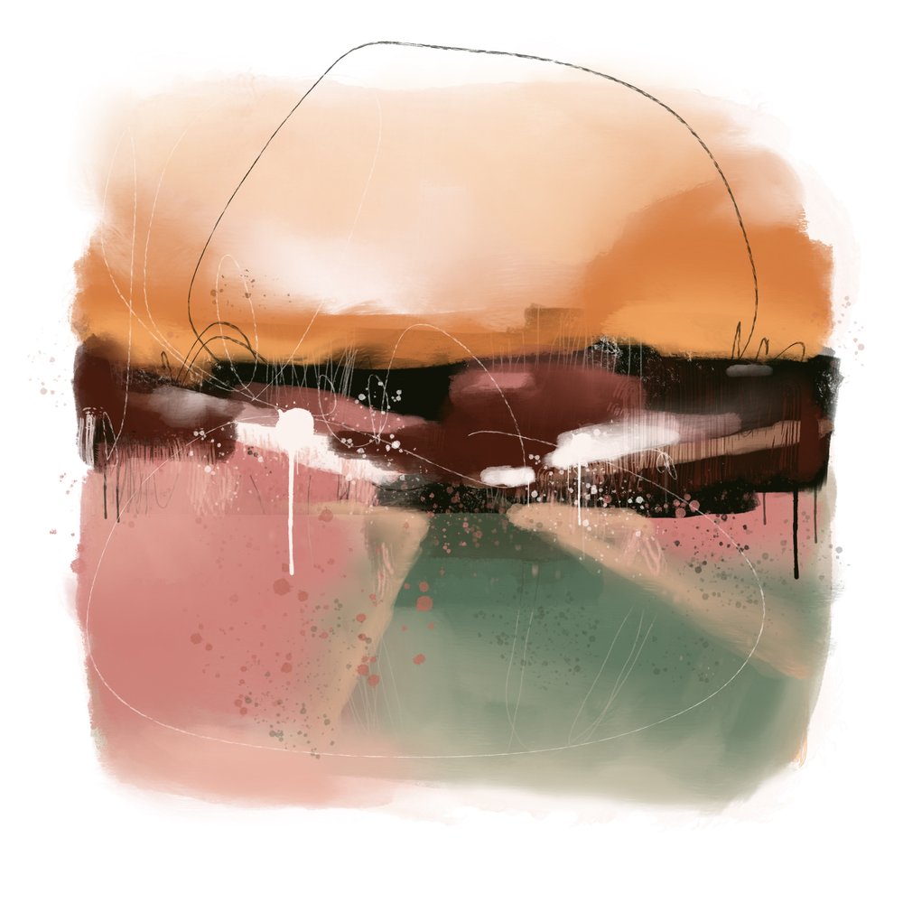 Zachte, abstracte horizon door MANSI SAXENA