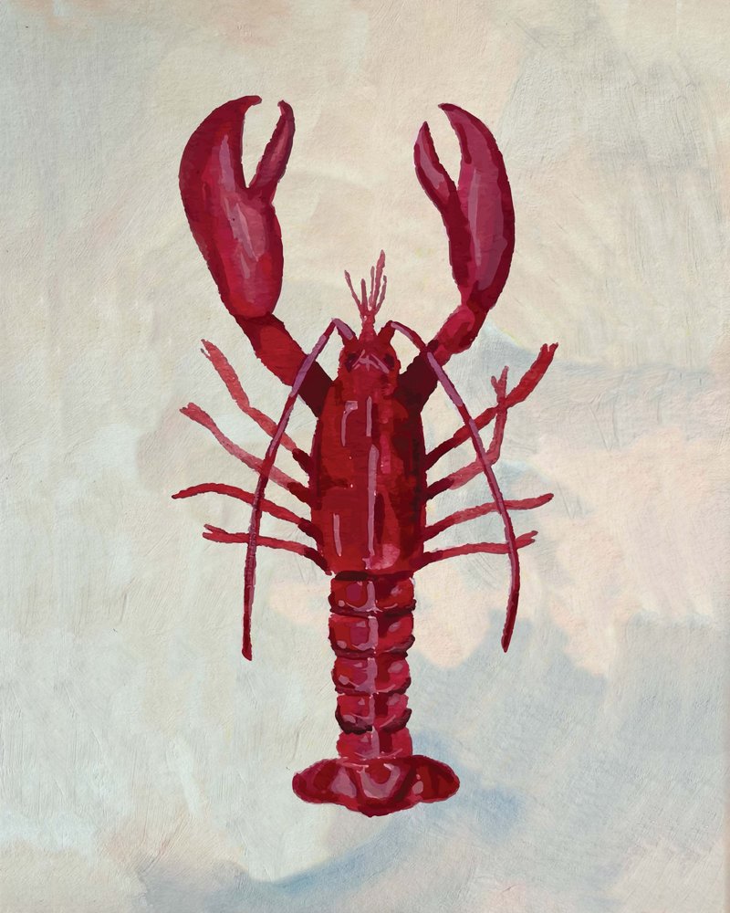 Levendige Red Lobster door Madison Phipps