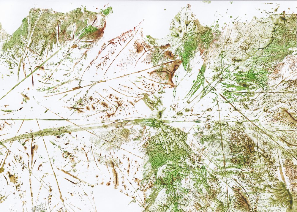 Abstract blad door Maira Ribena