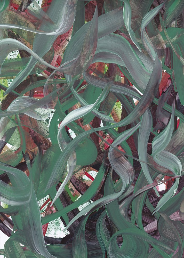 Vloeiend groen abstract door Maira Ribena