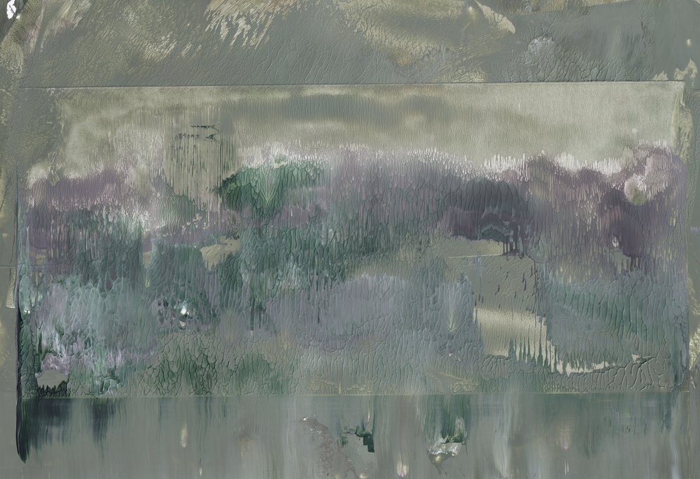 Mistig abstract landschap door Maira Ribena