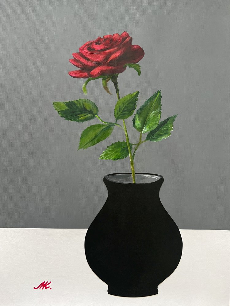 Elegante rode roos door Marina Kozyr