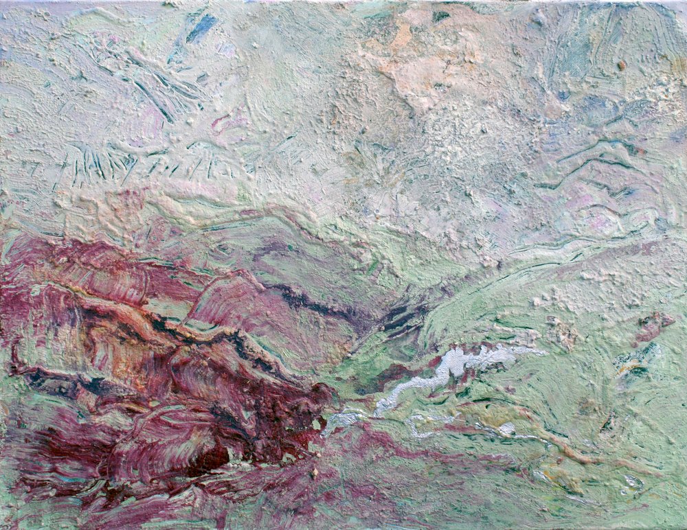 Landschap met aardse textuur door Marina Nelson