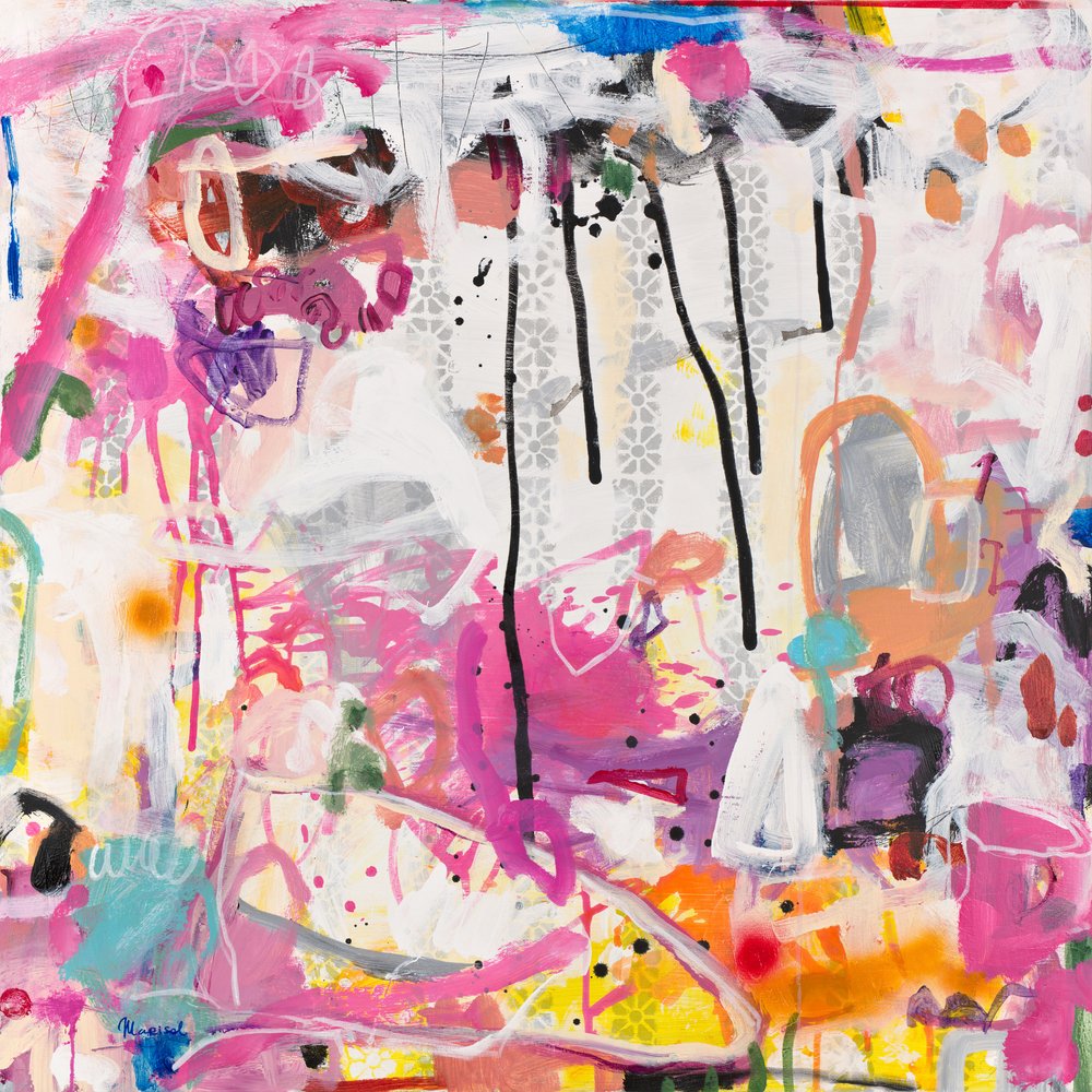 Levendige abstracte expressie door Marisol Evora