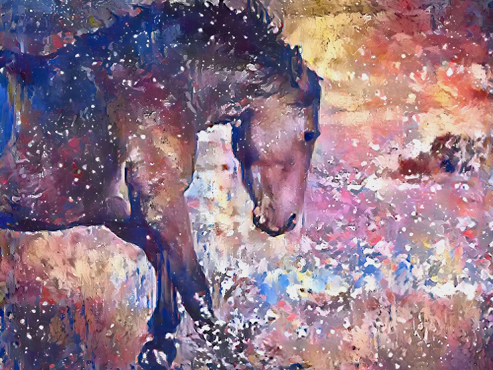 Levendige paardensplash door Matthys Moss