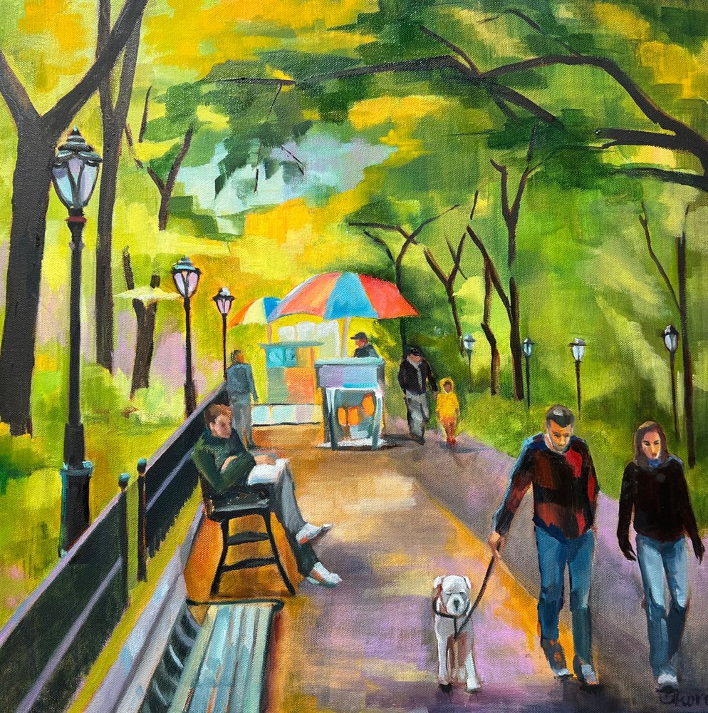 Wandeling door het stadspark door Maxine Shore