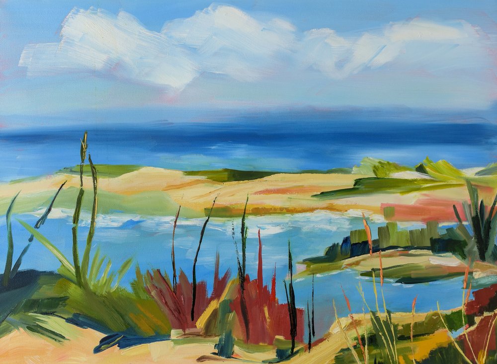 Levendig kustlandschap door Maxine Shore