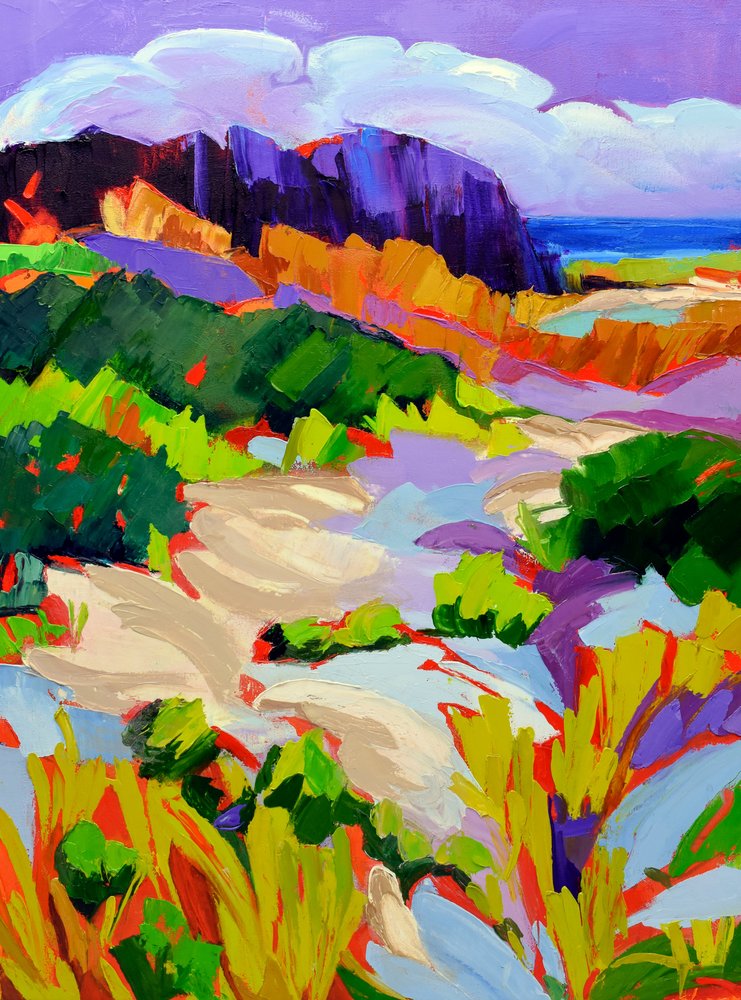 Levendig kustlandschap door Maxine Shore