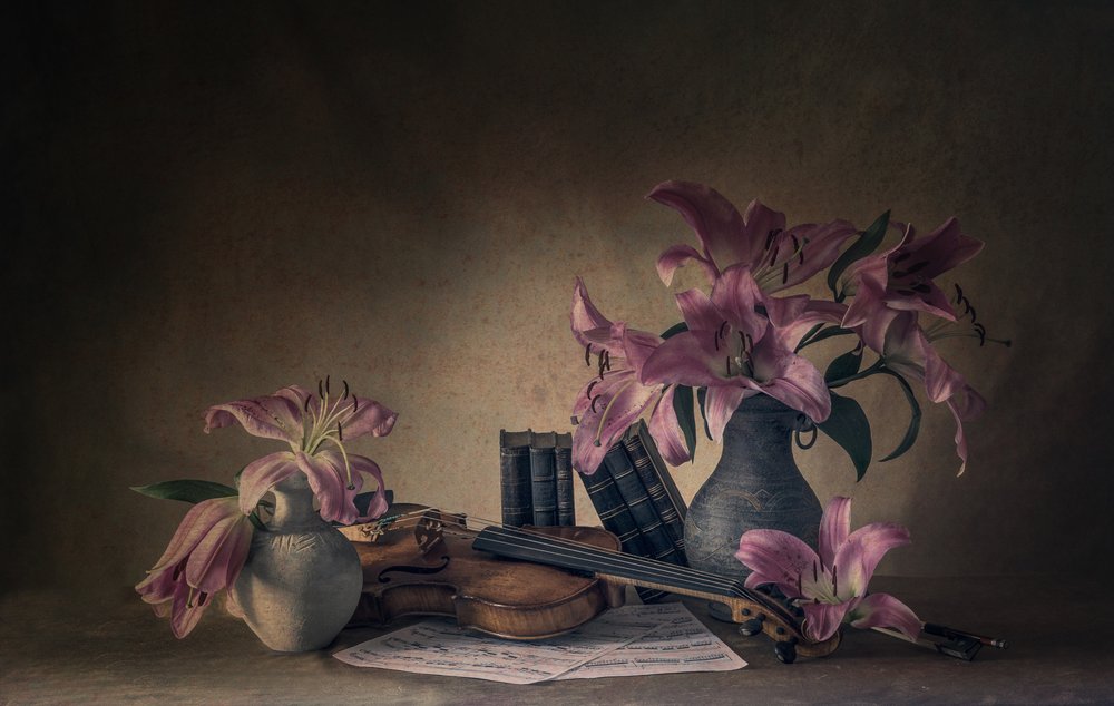 Moody Lilies en viool door May G