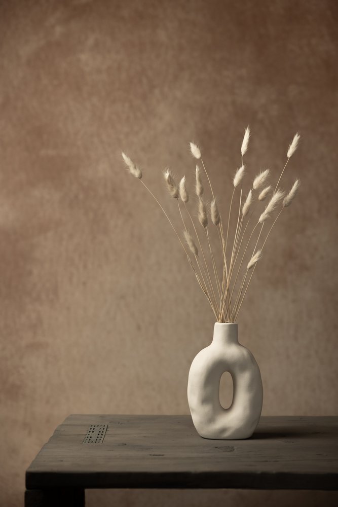 Minimalistisch stilleven met gedroogd gras door Mayra Pama