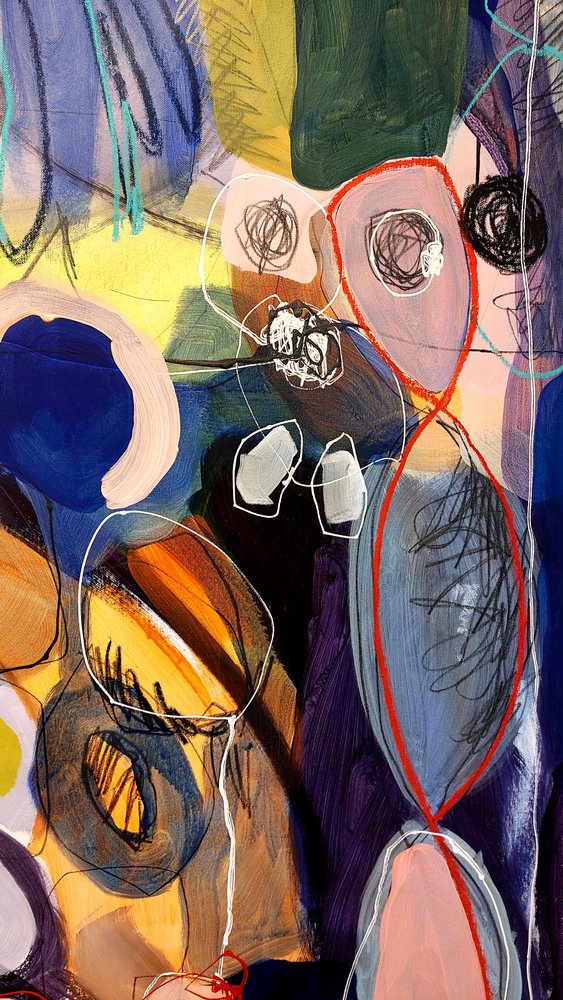 Dynamische abstracte lagen door Monika Riethmueller