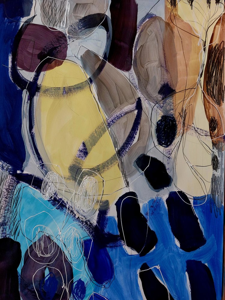 Levendige abstracte vormen door Monika Riethmueller