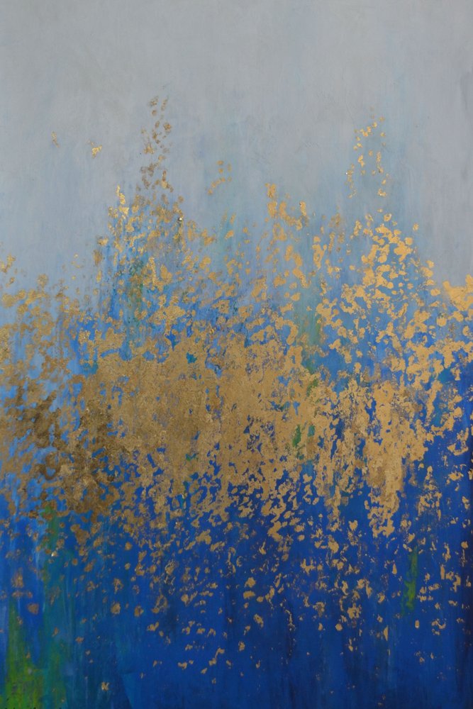 Glinsterende blauwe golven door Natalie Avondet