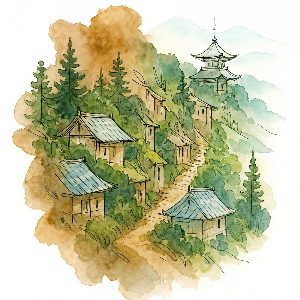Japans bergdorp door Natalie Bruns