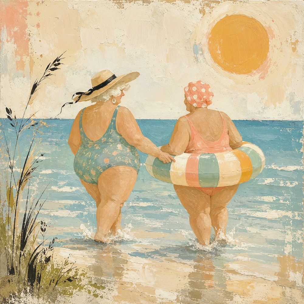 Vrolijke strandwandeling door Natalie Bruns