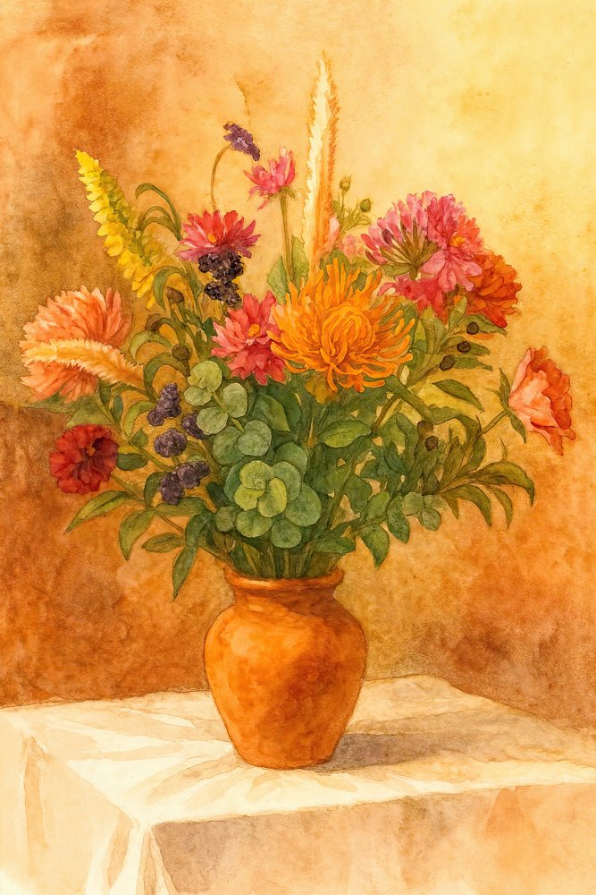 Rustiek herfstboeket door Natalie Bruns