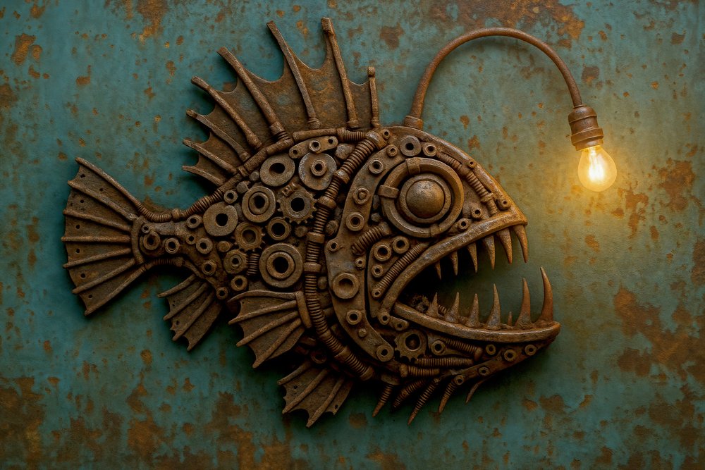 Steampunk-zeeduivellamp door Natalie Bruns