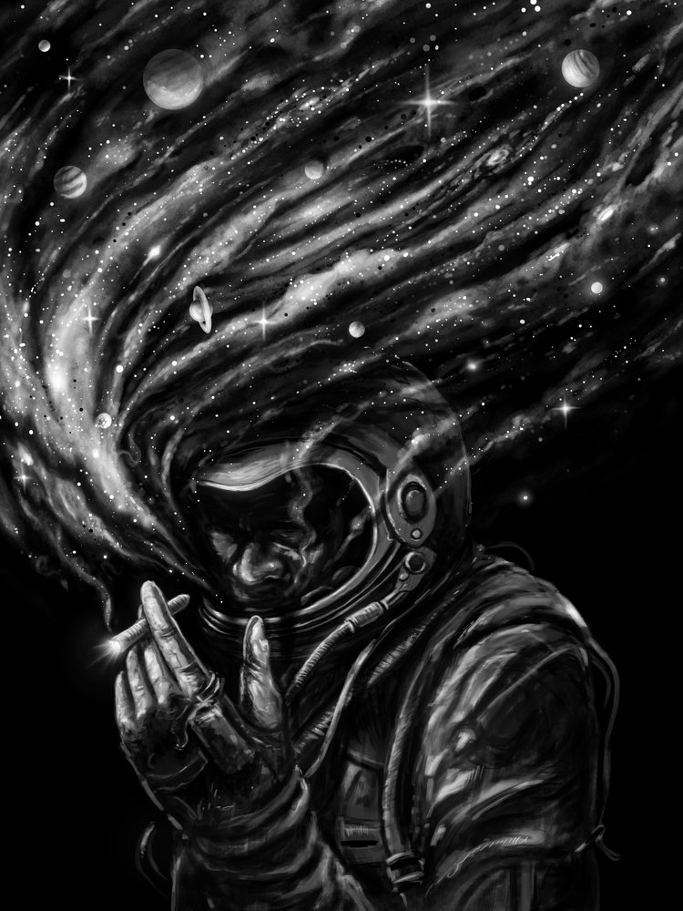 Astronaut Cosmic Smoke door Nicebleed