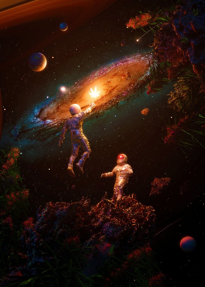 Astronauten Kosmisch Blad door Nicebleed