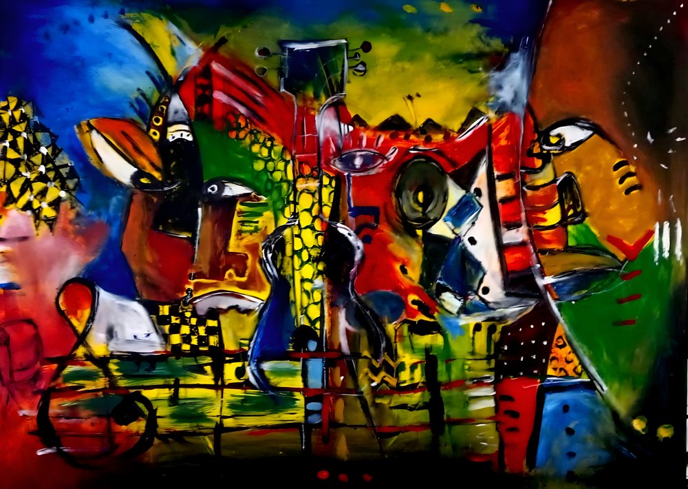 Abstracte muziekafbeeldingen door Nico Phooko