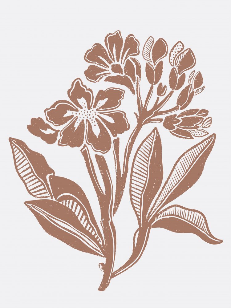 Rustieke bloemenillustratie door Nikita Jariwala