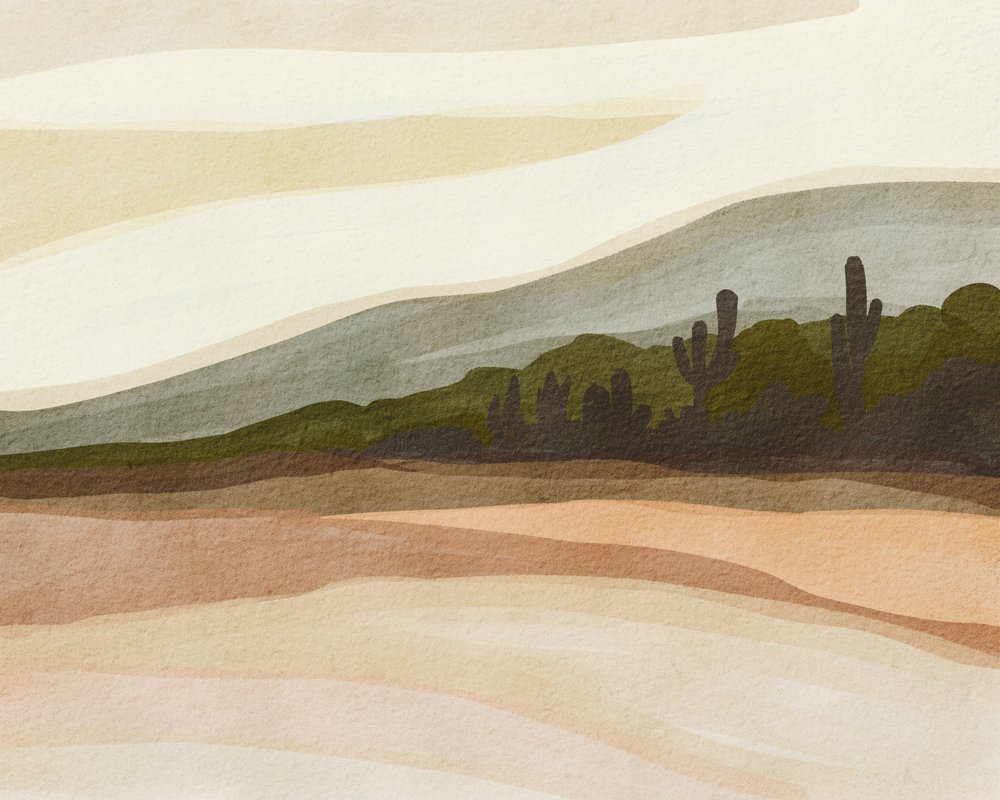 Saguaro Desert Hills door Nikita Jariwala