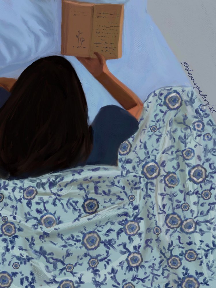 Gezellig lezen in bed door Osheensgallery